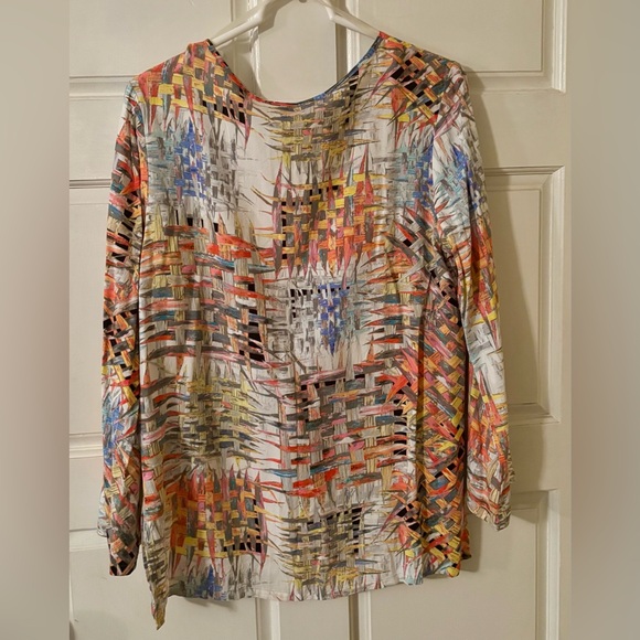 Jams World Multicolor Abstract Long Sleeve Top - Picture 5 of 5